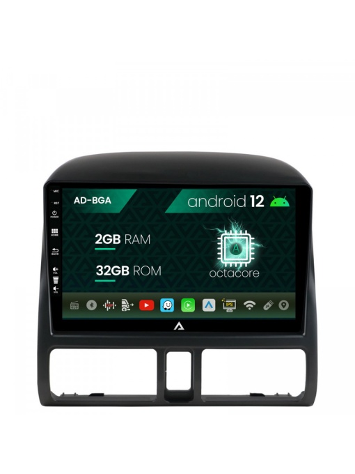 Navigatie Honda CR-V (1998-2005), Android 12, A-Octacore , 2GB RAM , 32GB ROM, 9 Inch - AD-BGA9002,AD-BGRKIT017