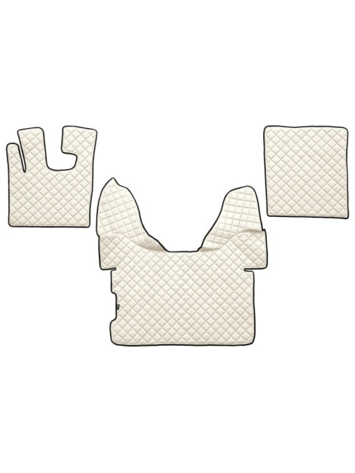 Set 3 covorase camion F-Core, Piele-ECO, pentru DAF XF 105, transmisie automata, Bej