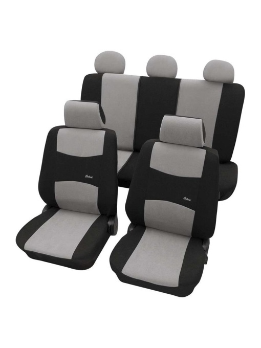 Set huse auto Petex, Colori, negru/gri, 11 piese