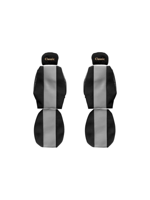 Set huse scaun camion, F-core, Classic, pentru MAN F 2000, L 2000, Gri