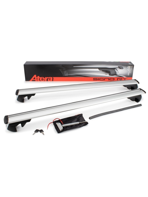 Bare transversale Atera SIGNO RT silver pentru Ssangyong Korando (C200) 2010-2019 cu bare longitudinale inaltate