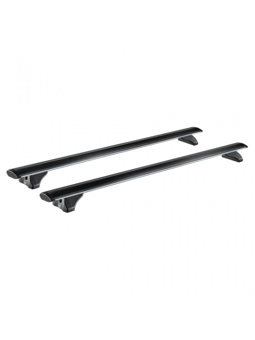 Bare transversale Thule Edge Clamp Black dedicate pentru Fiat Stilo, 3 usi, model 2001-2010 cu puncte fixe