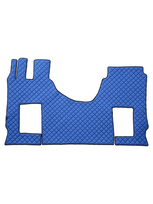 Covoras camion F-Core, Piele-ECO, pentru MERCEDES ACTROS MP4 / MP5, cabina lata 250 cm, scaun pasager pneumatic, Albastru