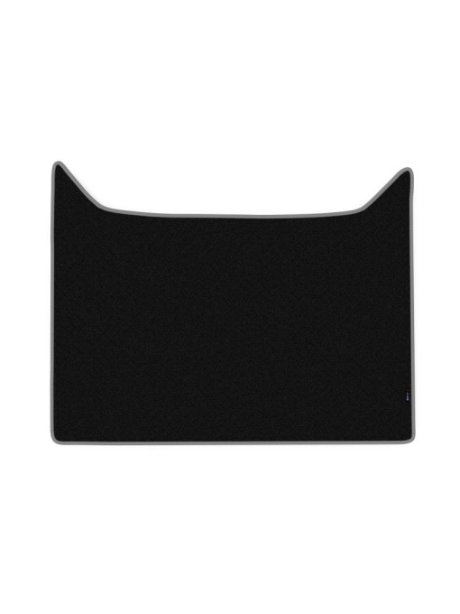 Covoras central cabina camion F-Core, velur, pentru DAF XF 105, transmisie automata, 2005+ , Negru - Gri