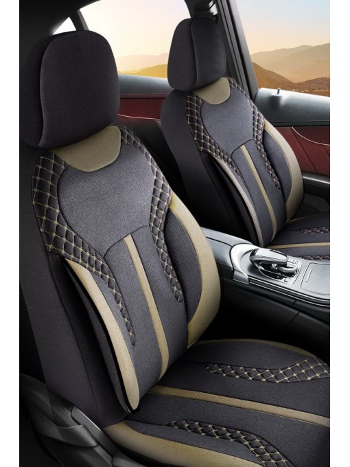 Duster II (2018-2024) - Set Huse scaune Lyon Series - realizate special pentru Duster