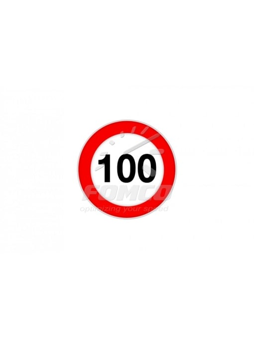 Indicator reflectorizant limită viteză CL I 100 KM/H