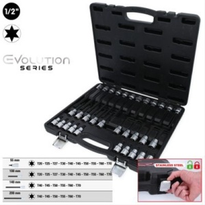 1/2 SET DE BUCSE PTR SURUBURI TORX, 32 PCS
