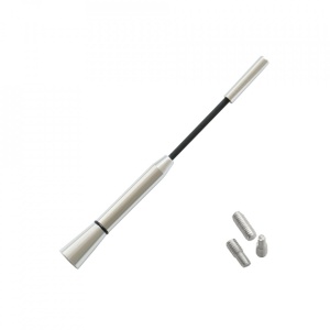 Antena Auto Exterior Cromata 15.8 Cm Cu 3 Adaptoare (4-5-6mm)