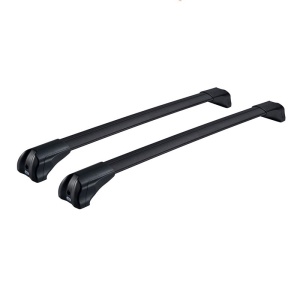 Bare transversale din aluminiu Cruz Airo FUSE Dark pentru Mercedes E (W211), 4 usi, model 2002-2009 cu puncte fixe