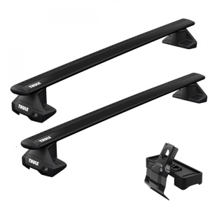 Bare transversale Thule WingBar Evo Clamp Black dedicate pentru Nissan Cube, 5 usi, model 2008-2013 cu plafon normal