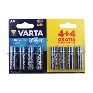 Baterie Varta LongLife Power AA - LR6 1.5V (Alcalina) 8 buc