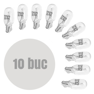 Bec de pozitie W3W - T10 12V 3W - set de 10 - CARGUARD