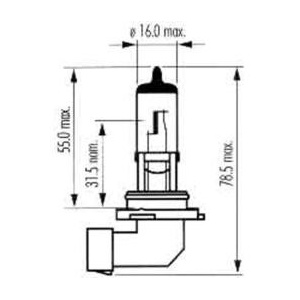 Bec Far Hb4 12V 51W P22D Super White Sct