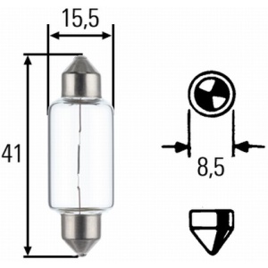 Bec Hella C21W 12V 21W SV8,5