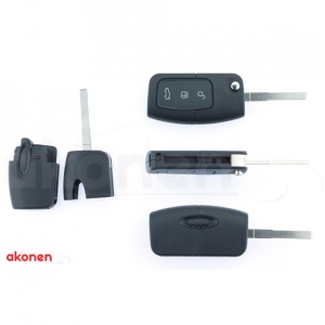 CARCASA CHEIE CONTACT PENTRU FORD FOCUS / MONDEO, 3 BUTOANE, CU CHEIE