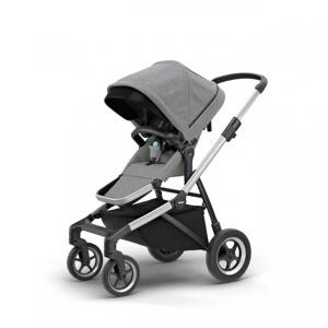 Carucior Thule SLEEK Cadru Gri si Copertina Grey Melange