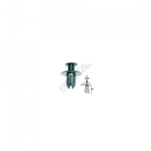 Clips Fixare Pentru Volvo 7.9X12.9Mm - Negru Set 10 Buc
