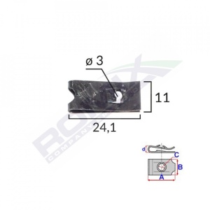 CLIPS FIXARE UNIVERSAL - NEGRU SET 25 BUC
