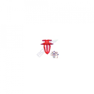Clips Tapiterie Pentru Opel - Rosu Set 10 Buc