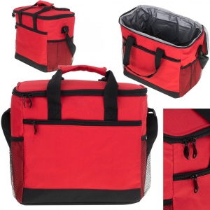Geanta termoizolanta pentru picnic sau plaja, capacitate 16l, culoare Rosie - Img 5