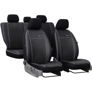 Huse auto EXCLUSSIVE (negru) VW Golf VI, caroserie hatchback, fabricatie 2008 - 2012(sezut bancheta nedivizat)