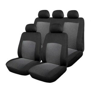Huse Scaun Auto, 9 piese, universale, culoare Gri-Negru