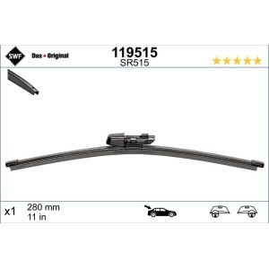 Lamela stergator spate SWF Wiper FB REAR LHD/RHD 280 mm