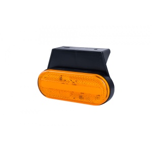 Lampă de marcaj, Horpol, reflectorizantă, cu suport, 12/24V portocalie