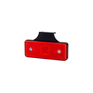Lampă gabarit, Horpol, dreptunghiulară cu suport, marcaj lateral, tehnologie LED, lumină roșie, 12/24V
