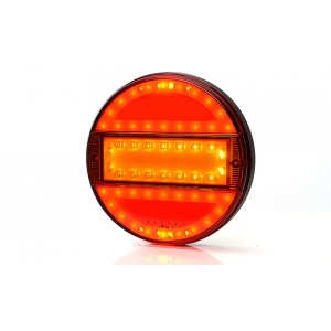 Lampă spate rotundă, WAS, pe LED cu 3 funcții, 12/24V, W93