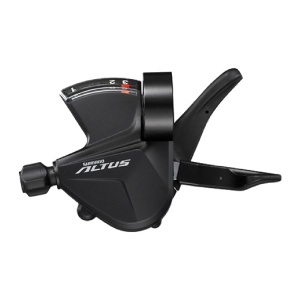 Maneta schimbator stranga 3 viteze Shimano Altus ASLM315LB, RAPIDFIRE PLUS, 1800 mm, negru