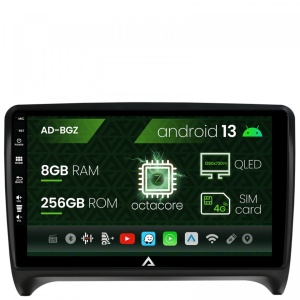 Navigatie Audi TT, Android 13, Z-Octacore , 8GB RAM , 256GB ROM, 9 Inch - AD-BGZ9008,AD-BGRKIT426