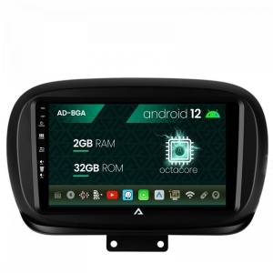 Navigatie Fiat 500X (2014-2020), Android 12, A-Octacore , 2GB RAM , 32GB ROM, 9 Inch - AD-BGA9002,AD-BGRKIT362