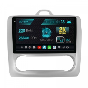 Navigatie Ford Focus MK2 (2004-2011), Clima automata, Android 13, X-Octacore , 8GB RAM , 256GB ROM, 9.5 Inch - AD-BGX9008,AD-BGRKIT117