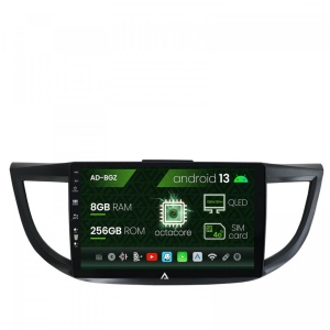 Navigatie Honda CRV (2011-2016), Android 13, Z-Octacore , 8GB RAM , 256GB ROM, 9 Inch - AD-BGZ9008,AD-BGRKIT003
