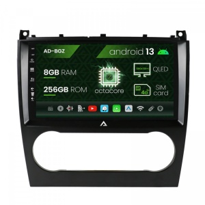 Navigatie Mercedes Benz C-Class W203 (2004-2011), Android 13, Z-Octacore , 8GB RAM , 256GB ROM, 9 INCH - AD-BGZ9008,AD-BGRKIT414
