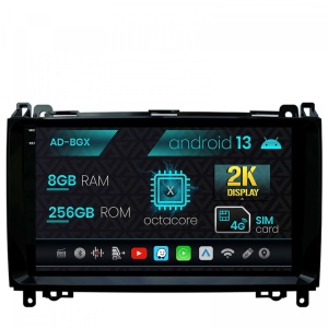 Navigatie Mercedes Benz Sprinter, Viano, Vito, A,B Class, Crafter, Android 13, X-Octacore , 8GB RAM , 256GB ROM, 9.5 Inch - AD-BGX9008,AD-BGRKIT407