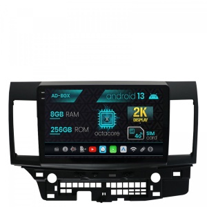 Navigatie Mitsubishi Lancer (2007-2016), Android 13, X-Octacore , 8GB RAM , 256GB ROM, 10.36 Inch - AD-BGX10008,AD-BGRKIT269