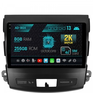 Navigatie Mitsubishi Outlander , Peugeot 4007 , Citron C-Crosser, Android 13, X-Octacore , 8GB RAM , 256GB ROM, 9.5 Inch - AD-BGX9008,AD-BGRKIT276