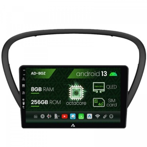 Navigatie Peugeot 607 (2004-2011), Android 13, Z-Octacore , 8GB RAM , 256GB ROM, 9 Inch - AD-BGZ9008,AD-BGRKIT266V4