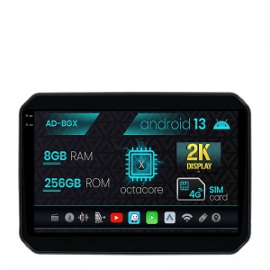 Navigatie Suzuki Ignis (2016,), Android 13, X-Octacore , 8GB RAM , 256GB ROM, 9.5 Inch - AD-BGX9008,AD-BGRKIT308