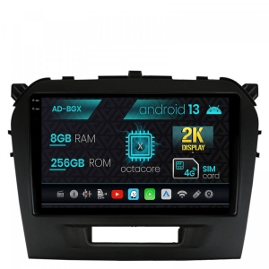 Navigatie Suzuki Vitara (2015,), Android 13, X-Octacore , 8GB RAM , 256GB ROM, 9.5 Inch - AD-BGX9008,AD-BGRKIT299