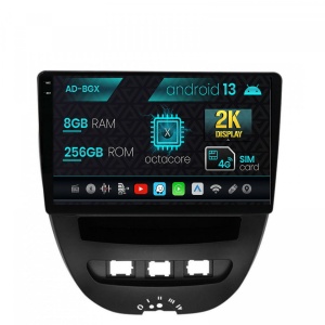 Navigatie Toyota AYGO (2005-2014), Android 13, X-Octacore , 8GB RAM , 256GB ROM, 10.36 Inch - AD-BGX9008,AD-BGRKIT099