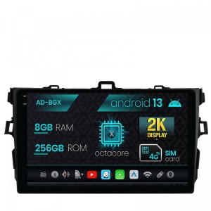 Navigatie Toyota Corolla (2007-2013), Android 13, X-Octacore , 8GB RAM , 256GB ROM, 9.5 Inch - AD-BGX9008,AD-BGRKIT091
