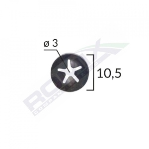 SAIBA FIXARE TAPITERIE UNIVERSAL - NEGRU - 10.5MM SET 25 BUC