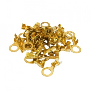 Set 100 Papuci Electrici Terminali Tip Inel Neizolati 10.2Mm