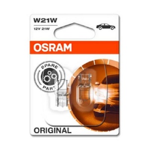 Set 2 Becuri 12V W21W Original Blister Osram