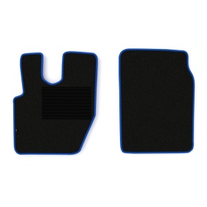 Set 2 covorase camion F-Core, velur, pentru IVECO EUROTECH MH, EUROTECH MP, EUROTECH MT, 1992+, Negru - Albastru