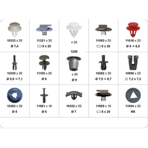 SET (332 BUC) AGRAFE UZUALE PRINDERE PANOURI OPEL