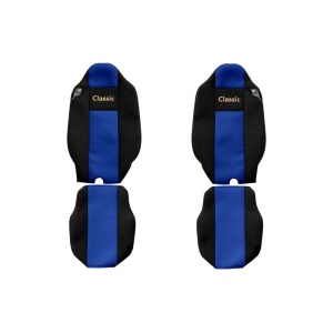 Set huse scaun textil camion compatibile cu Renault T 01.2014+ cu tetiere integrate